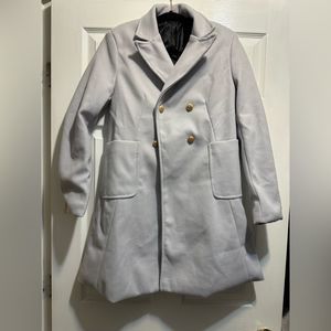 SHEIN Grey Button Coat